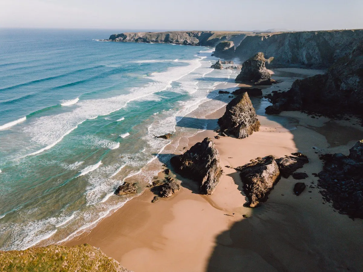 Bedruthan Steps Beach beach, Cornwall