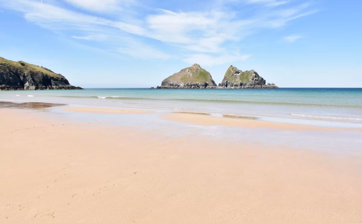 Holywell Bay beach, Cornwall