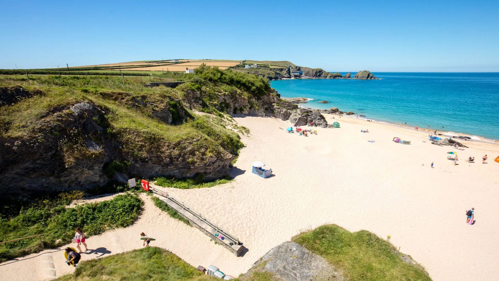 Mother's Ivey Bay beach, Cornwall
